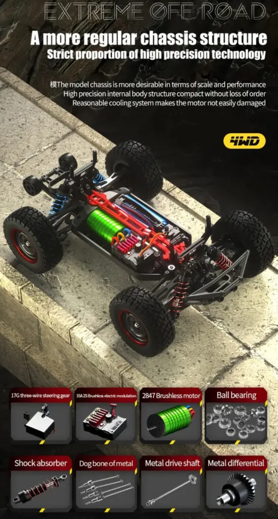 MARIO Q130 Brushless High-Speed Off-Road Vehicle: Domineering Power at 70km/h!