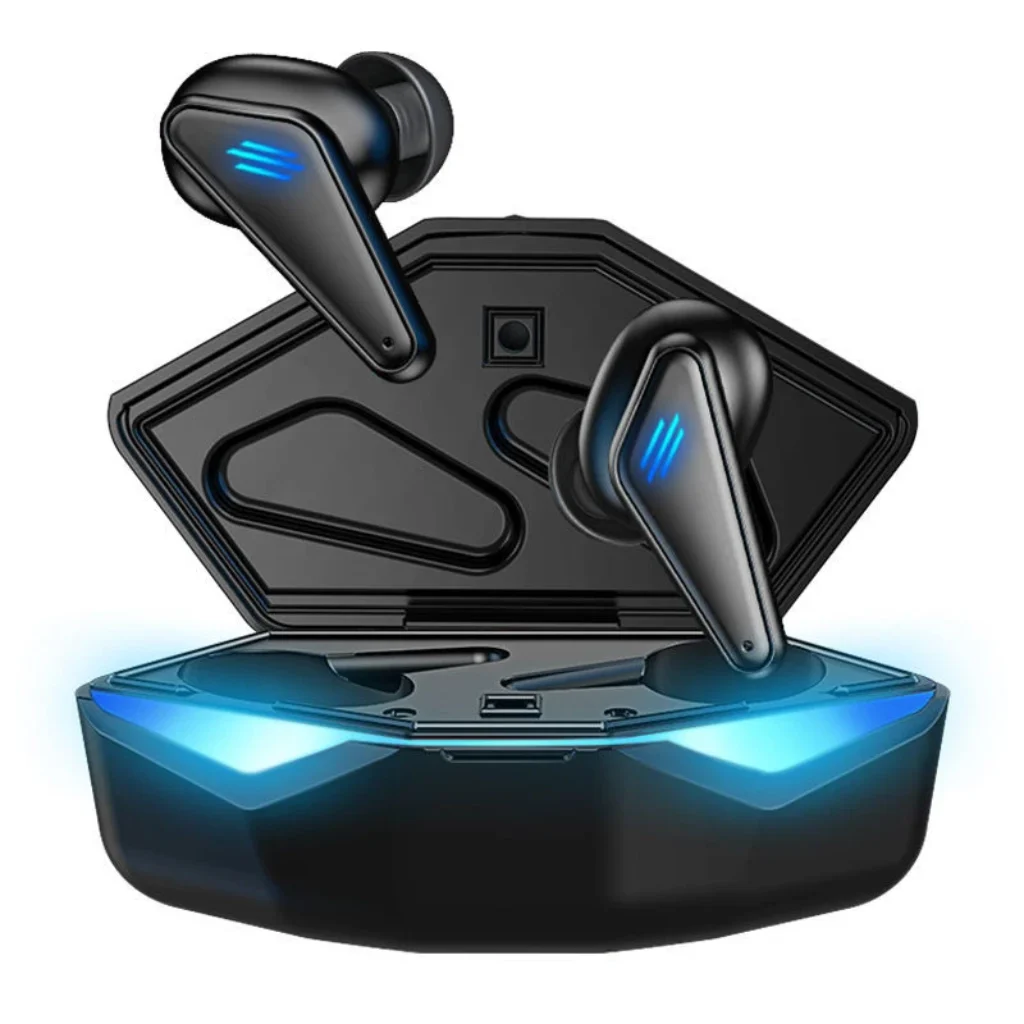 Gaming earphone k55 LED display design for gaming TWS wireless earbuds noise cancelling in-ear headphone