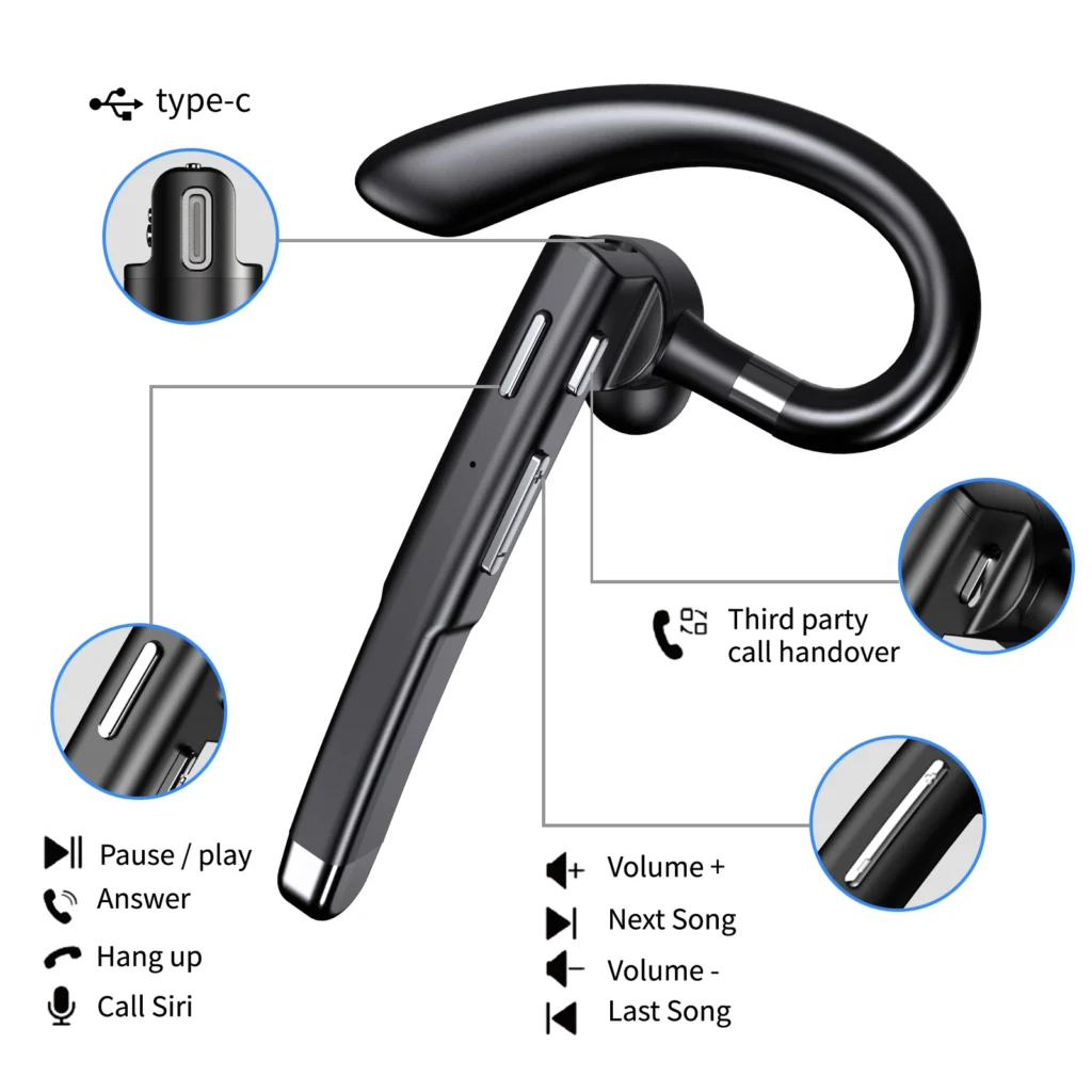 EONLINE Wireless 5.3 Headphones With Microphone wireless Fone De Ouvido Audifonos Con Microfono Auriculares Inalambicos Headset