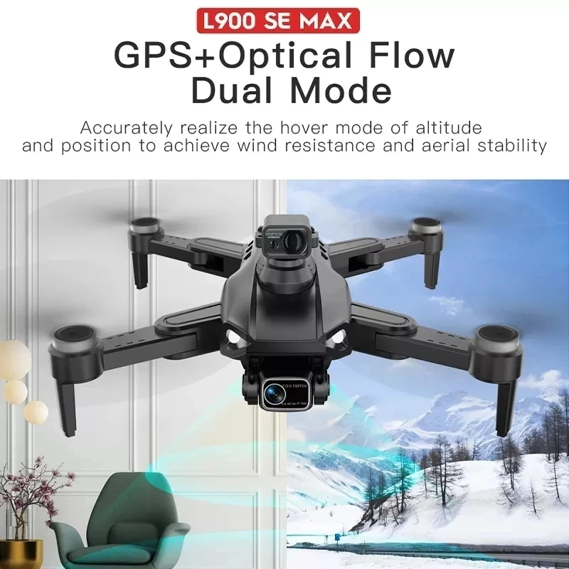 L900 Pro SE MAX GPS Drone 4K Professional Dual HD Camera 5G WIFI 360° Obstacle Avoidance Brushless Motor Rc FPV Quadcopter Dron 5