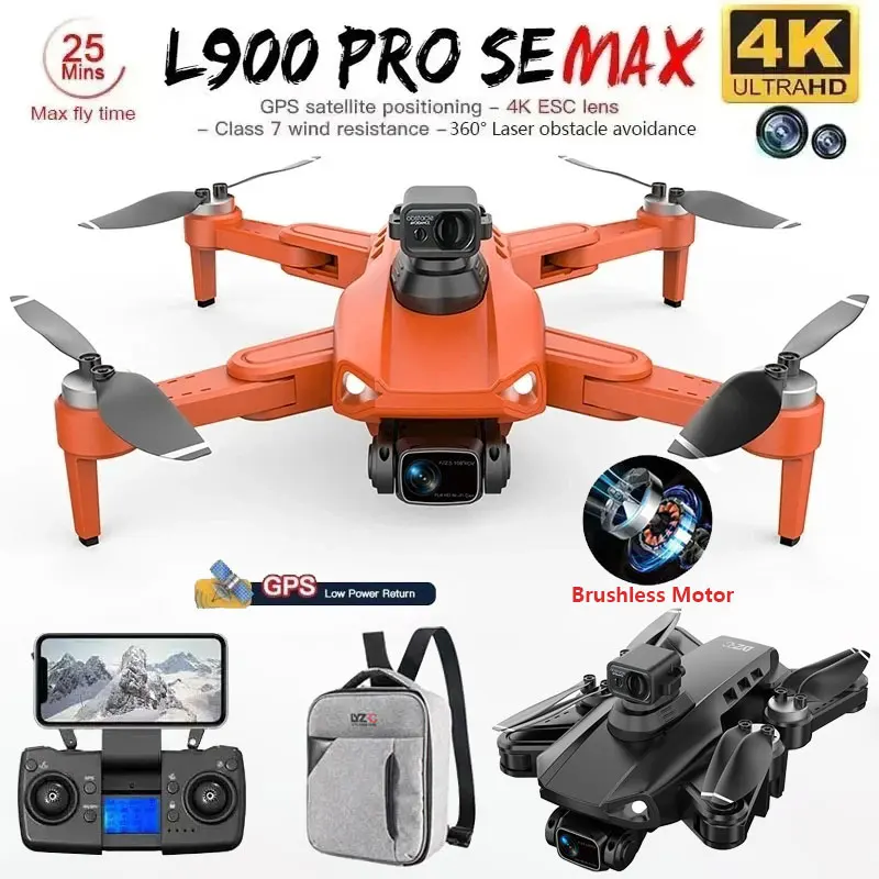 L900 Pro SE MAX GPS Drone 4K Professional Dual HD Camera 5G WIFI 360° Obstacle Avoidance Brushless Motor Rc FPV Quadcopter Dron 1