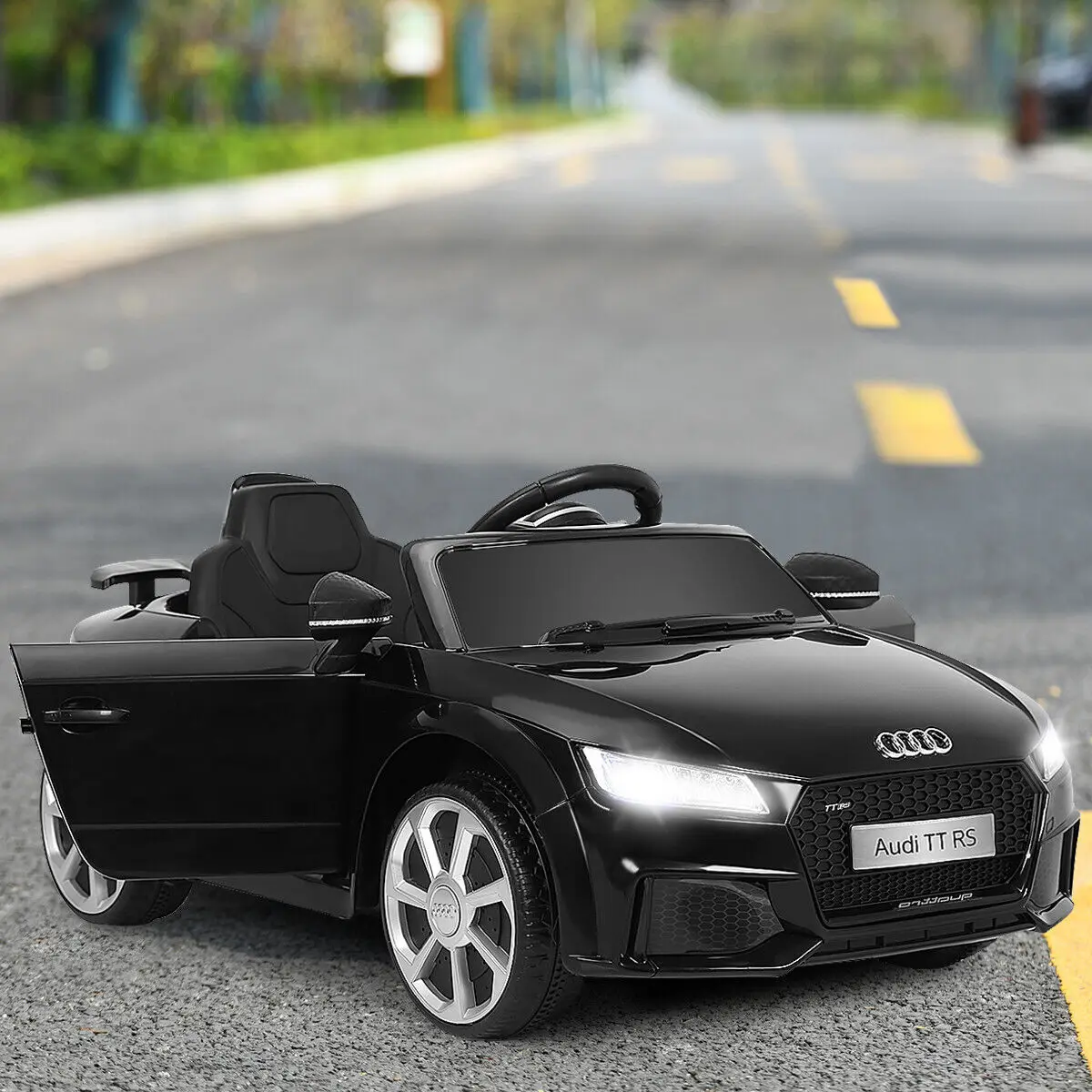 DORTALA Kids Electric Ride On Car Licensed Audi TTRS Toddlers 12V Battery Vehicle - Image 4