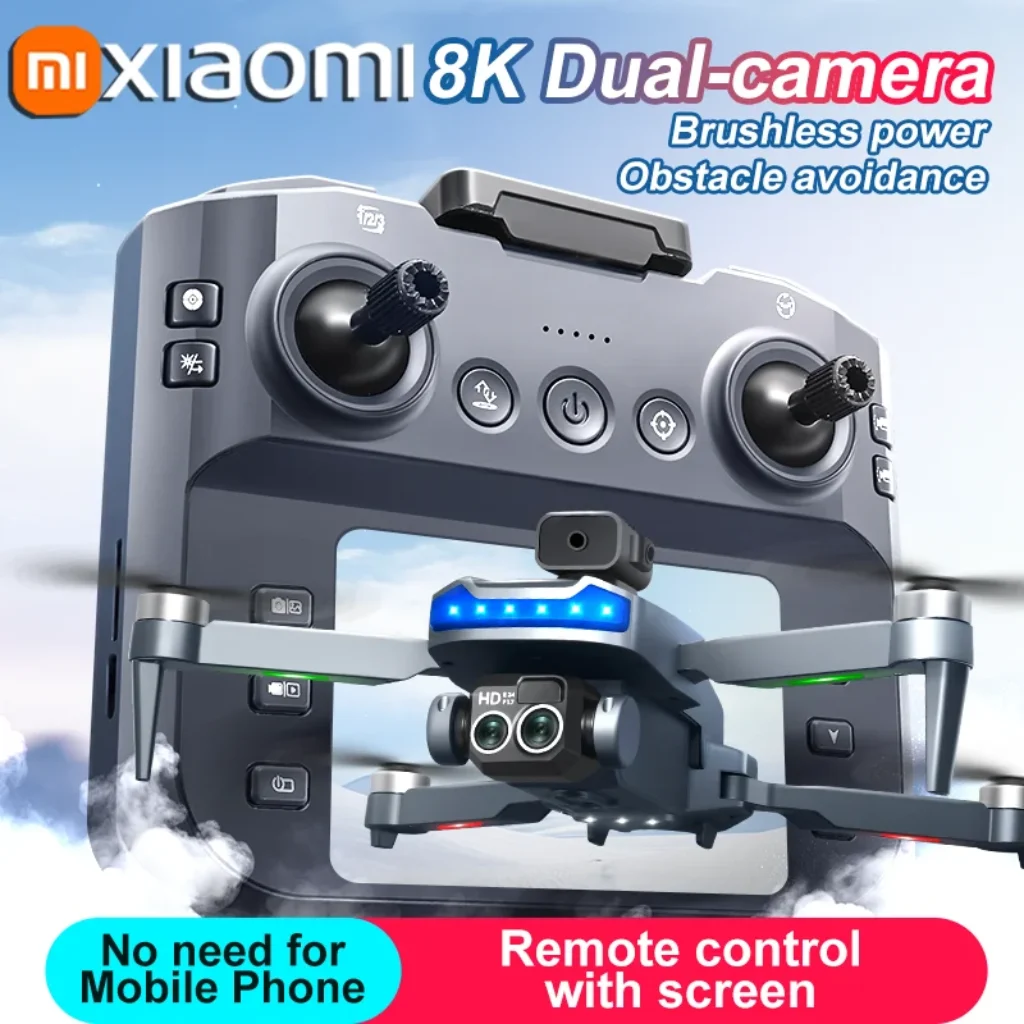 Xiaomi P15 MAX Drone Professional 8K Aerial HD Avoiding Obstacle with Large Screen Remote Control Folding Brushless Motor Drone