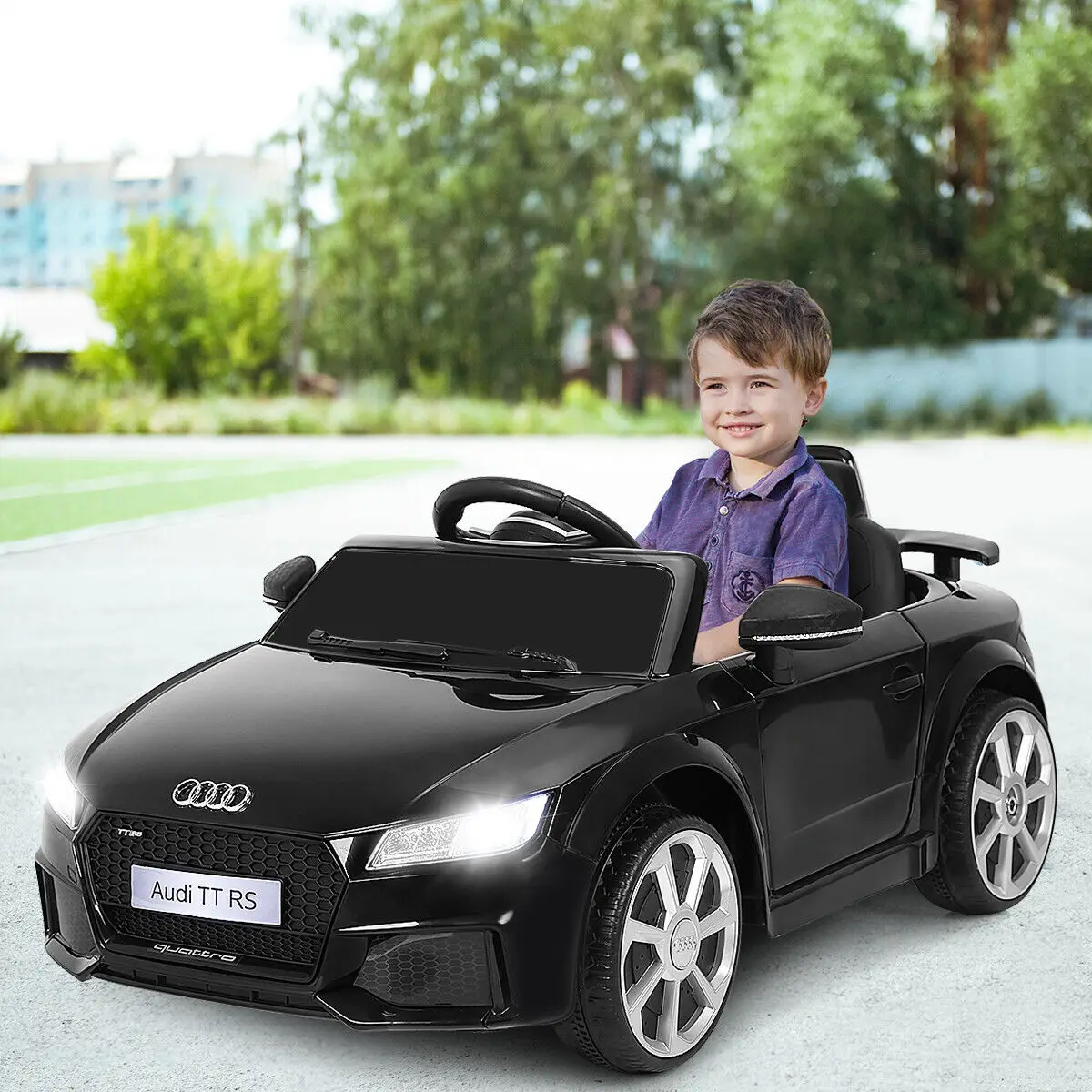 DORTALA Kids Electric Ride On Car Licensed Audi TTRS Toddlers 12V Battery Vehicle - Image 3