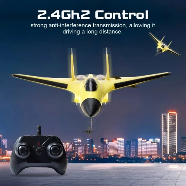 SU35 RC Plane FX620 FX820 2.4G Remote Control Flying Model Glider Airplane With LED Lights Aircraft Foam Toys For Children Gifts 3