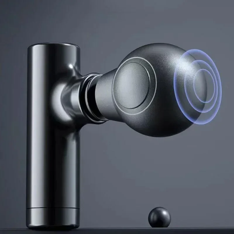 Mini Massage Massage LCD Screen 6 Heads Gun Muscle Massager Portable Electric Fascia Gun for Neck Foot Body Fascia Gun 3