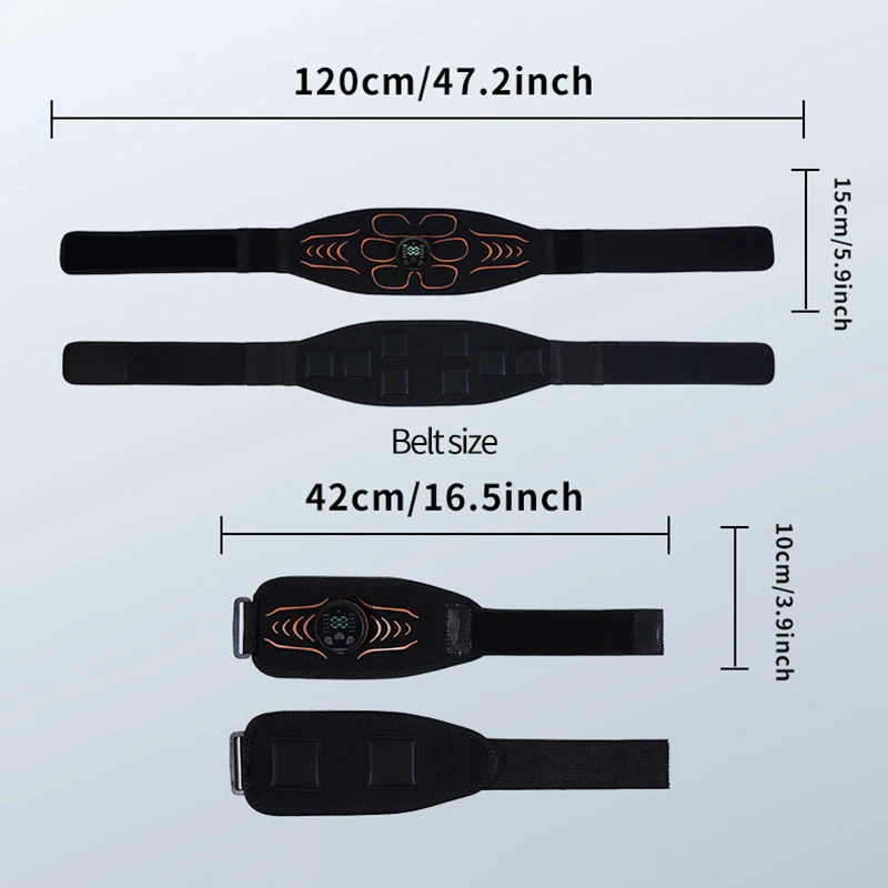 Abdominal Massager Waist Belt Muscle Toner Smart Abdominal Muscle Trainer For Arm Leg Workout Training Fitness Massage Equipment 2