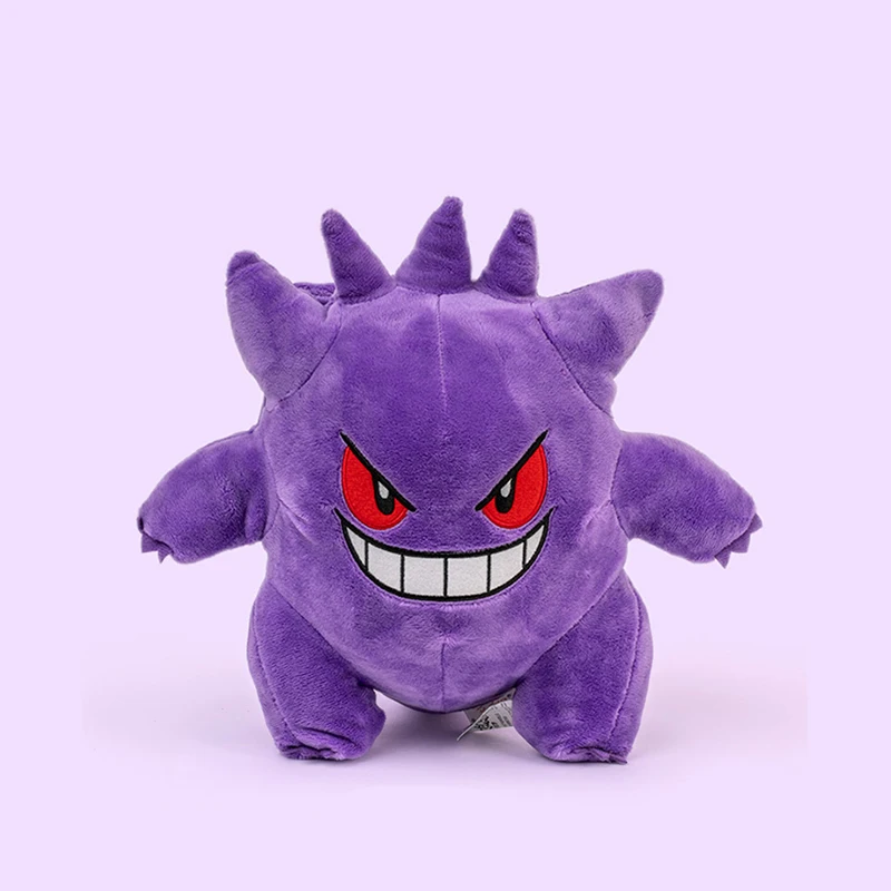 25cm Gengar Plush Toy Pokemon Cute Peluche Stuffed Doll Toy Popular Style Cartoon Image Throw pillow Birthday Gift For Boyfriend 2
