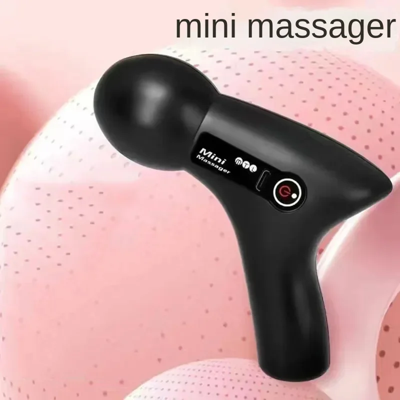 Mini Massage Massage LCD Screen 6 Heads Gun Muscle Massager Portable Electric Fascia Gun for Neck Foot Body Fascia Gun 1