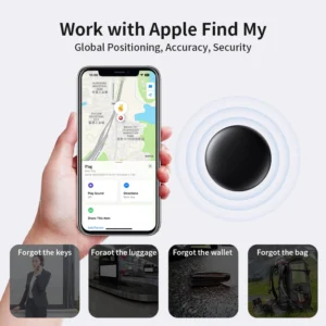 Security Bluetooth GPS Tag Based on Apple Find My app Anti-lose Tracker Sound Locating Message Reminder Alarm Device Key Finder 2